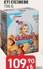 ETİ CİCİBEBE BİSKÜVİ 700 G fiyat ve kampanya bilgisi